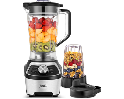 Black+Decker High-Speed Blender 1200W - 1.85L Jar with Travel Cup