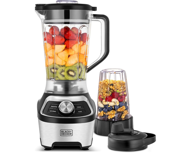 Black+Decker High-Speed Blender 1200W - 1.85L Jar with Travel Cup