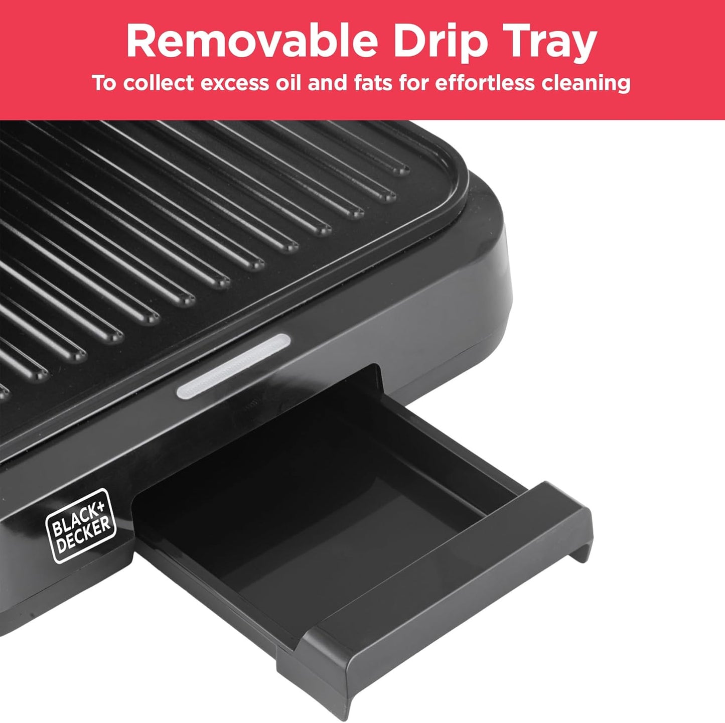 BLACK+DECKER Electric Panini Grill Sandwich Maker PCG1300-B5