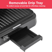 BLACK+DECKER Electric Panini Grill Sandwich Maker PCG1300-B5