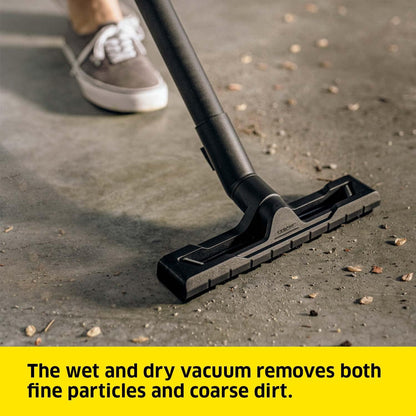 Karcher WD 2 Plus Wet & Dry Vacuum Cleaner - 1000W, 12L Tank