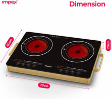 Impex IR2704 Double Infrared Cooktop