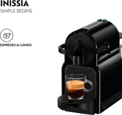 Nespresso Inissia Capsule Coffee Machine - Black