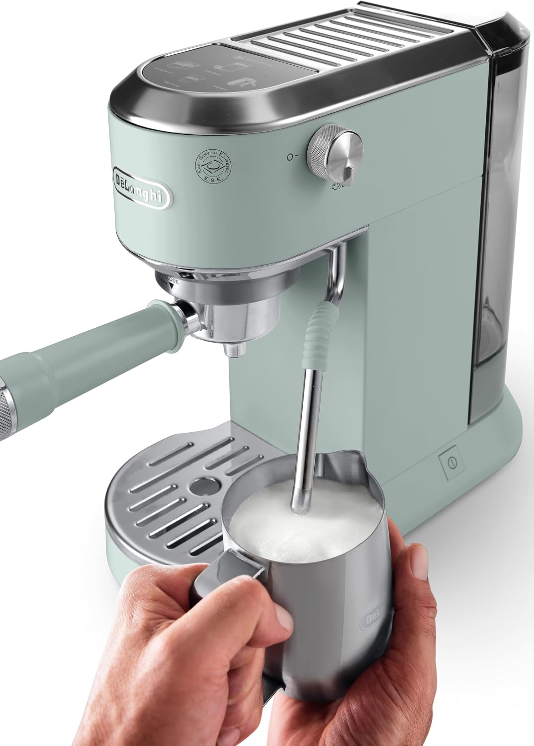 De'Longhi Dedica Duo EC890.GR, Barista Coffee Machine with Pump, Espresso and Cold Brew