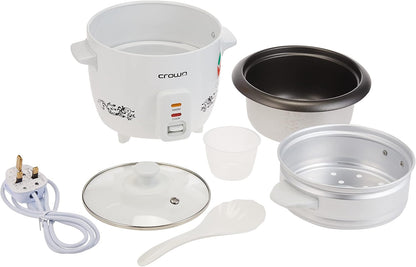 Crownline Rice Cooker with Steamer RC-168