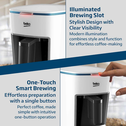 Beko BKK2300 Automatic Turkish Coffee Machine One Touch Control AntiSpill