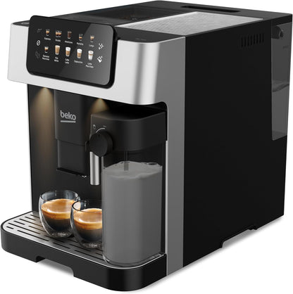 Beko CaffeExperto CEG7304X Bean to Cup Fully Automatic Espresso Machine, Integrated Milk Jug