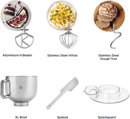 KENWOOD Stand Mixer PREMIUM Kitchen Machine 1000W 5L Stainless Steel KMX750