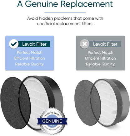 Levoit LV-H132 Personal True HEPA Air Purifier - Compact 3-Stage Filtration for Bedroom