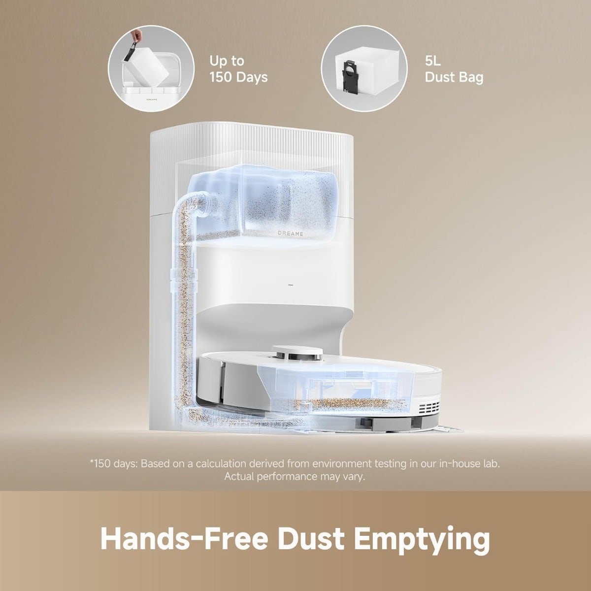 Dreame D20 Plus self-emptying base station