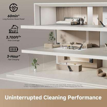 DREAME H15 Pro CarpetFlex Cordless Vacuum Mop, Wet Dry Vacuum Cleaner with Dual Brushes for Hard Floors & Carpet