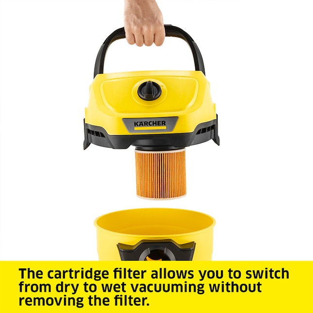 Karcher WD 3 vacuum being used for car interior cleaning