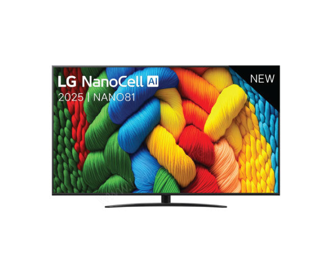 LG 75 inch NanoCell AI NANO81 4K Smart TV 2025 75NANO81A
