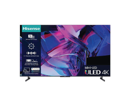 Hisense 75 Inch Smart 144Hz 4K Ultra HD HDR Mini-LED TV 75U7KQTUK