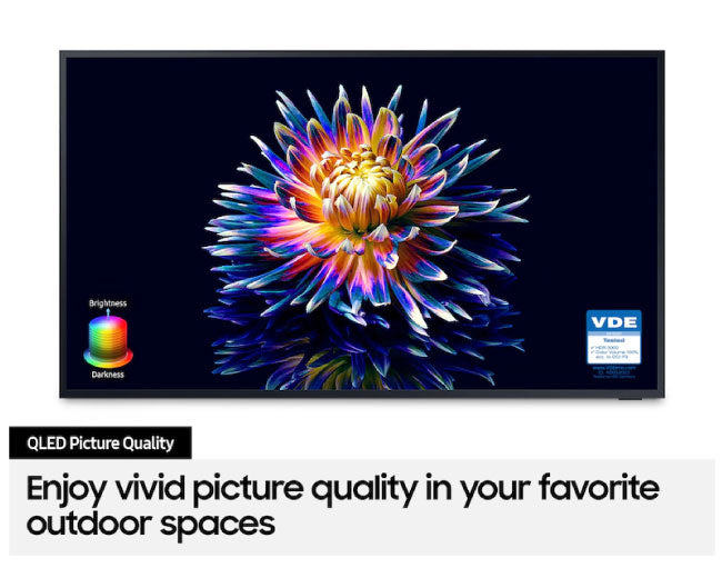 Samsung 65 Inch Class The Terrace 4K Full Sun Outdoor Smart TV 65LST9T