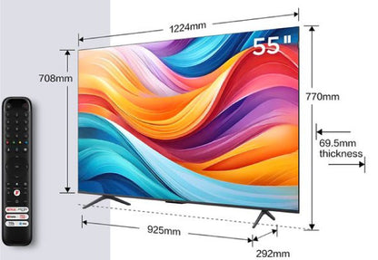 TCL 55 Inch Smart 4K Ultra HD HDR QLED Android TV 55C655K 