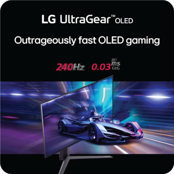 LG 27 Inch UltraGear™ OLED QHD 1440P 240Hz 0.03ms Gaming Monitor 27GS95QE