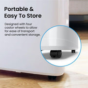 Pro Breeze 20L/Day Compressor Dehumidifier, Continuous Drainage, 24h Timer & Auto Defrost, Mould Remover & Moisture Absorber for Home Bathroom