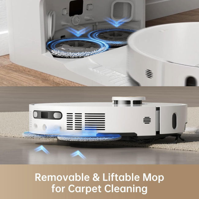 Dreame X40 Ultra Complete Robot Vacuum Cleaner with Mop function 12,000Pa Suction Power, 70°C Mop, Automatic Emptying & Refilling