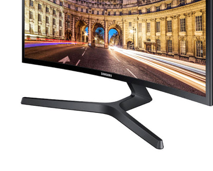 Samsung 24 Inch Monitor - 24" CF39 FHD AMD FreeSync Curved Monitor with Super Slim Design C24F396
