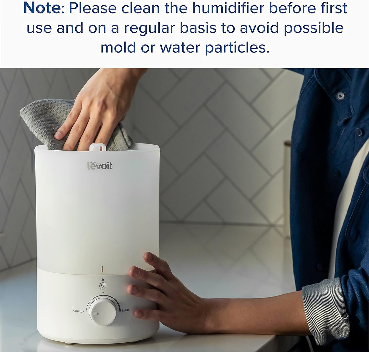 Levoit Dual 150 Ultrasonic Cool Mist Humidifier - 3L Tank with Aromatherapy