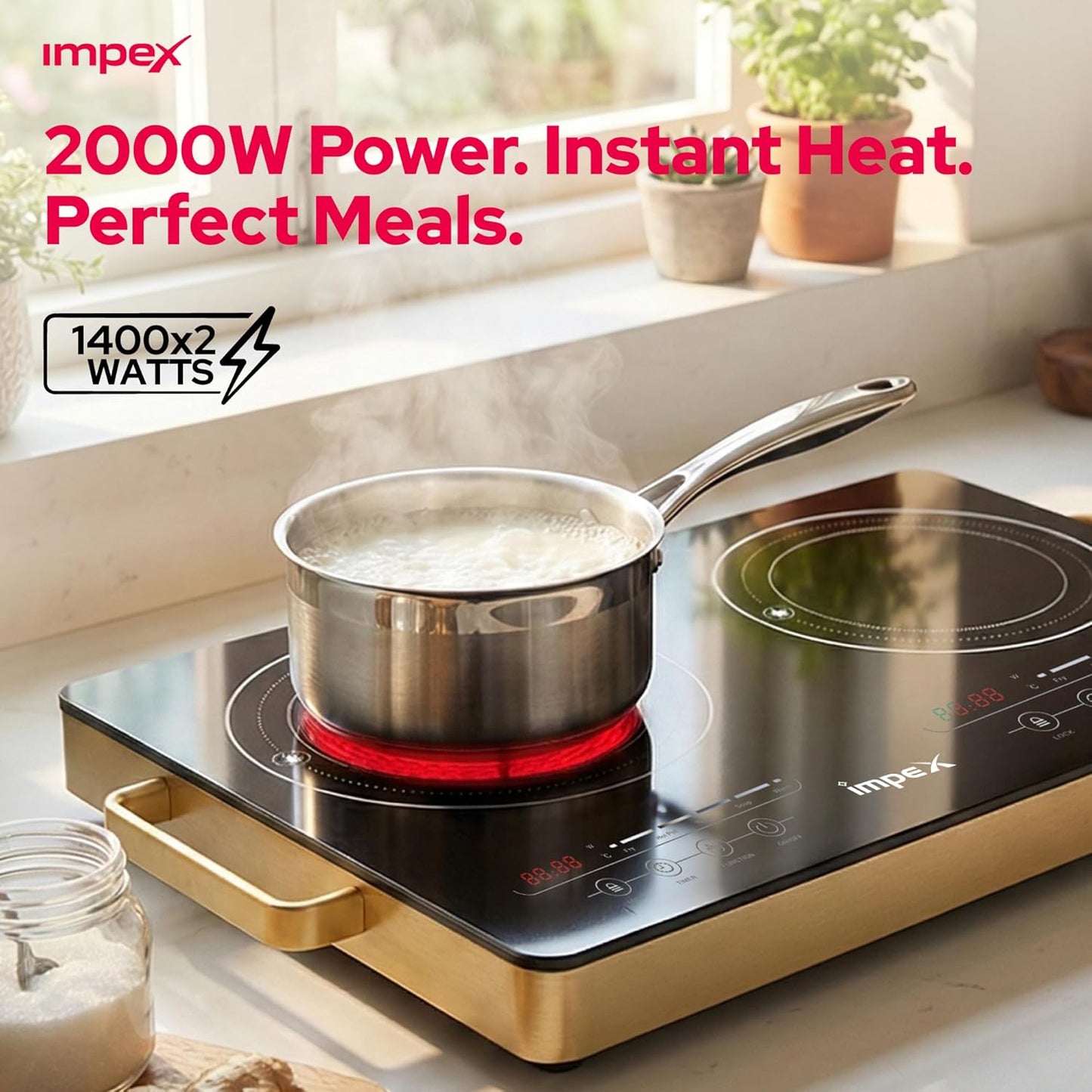 Impex IR2704 Double Infrared Cooktop