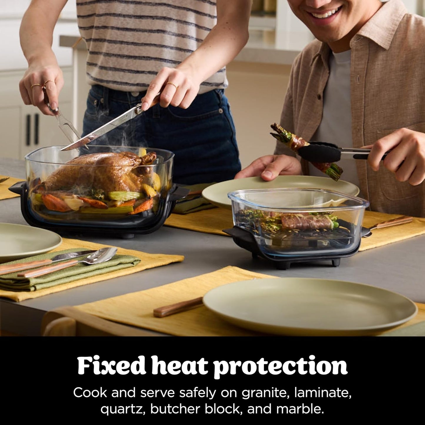 Ninja Crispi 4-in-1 Portable Glass Air Fryer Cooking System 1700W FN101UKST