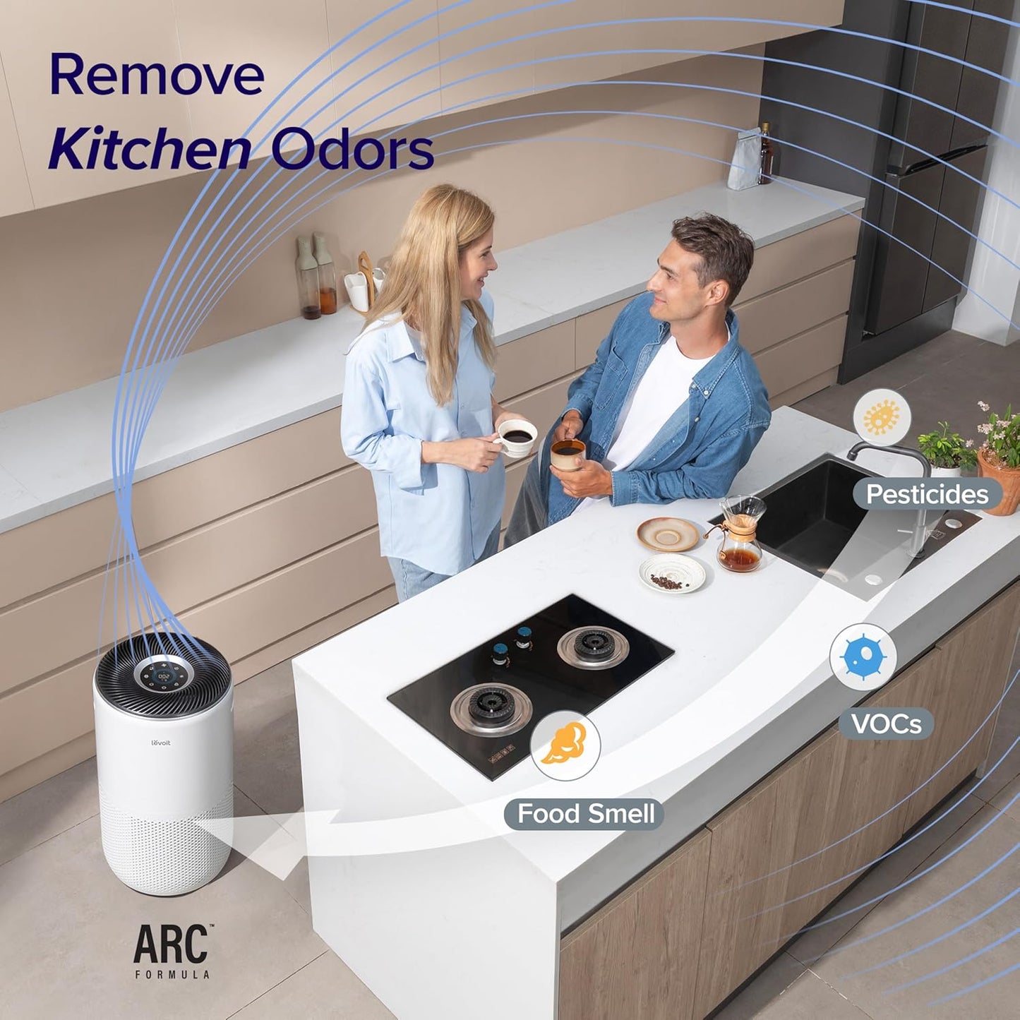 Levoit Core 400S Smart Air Purifier - Laser Sensor, App Control for Large Rooms