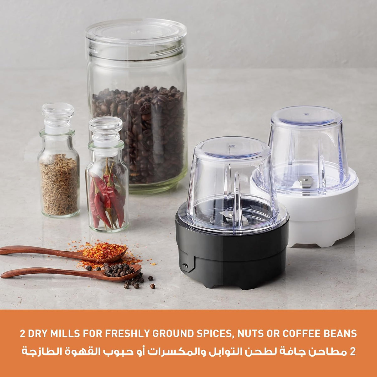 Panasonic 450w motor blender, curved stainless steel blade for smooth blending MX-CP3121