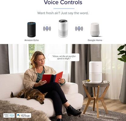 Levoit Core 300S Smart Air Purifier - App Control, 3-Stage Filtration LAP C302S WGC