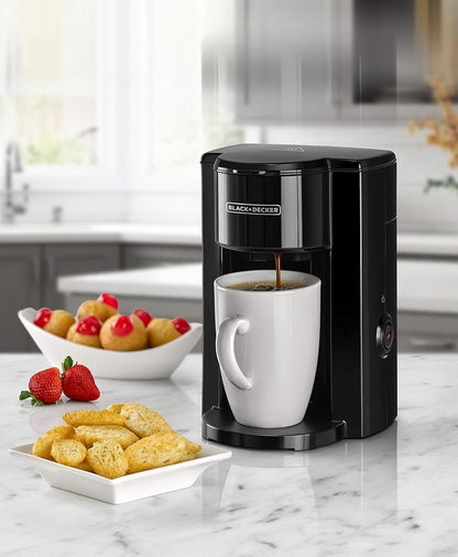 Black+Decker Coffee Maker DCM25N-B5 125ml Water Tank Compact Coffee Machine