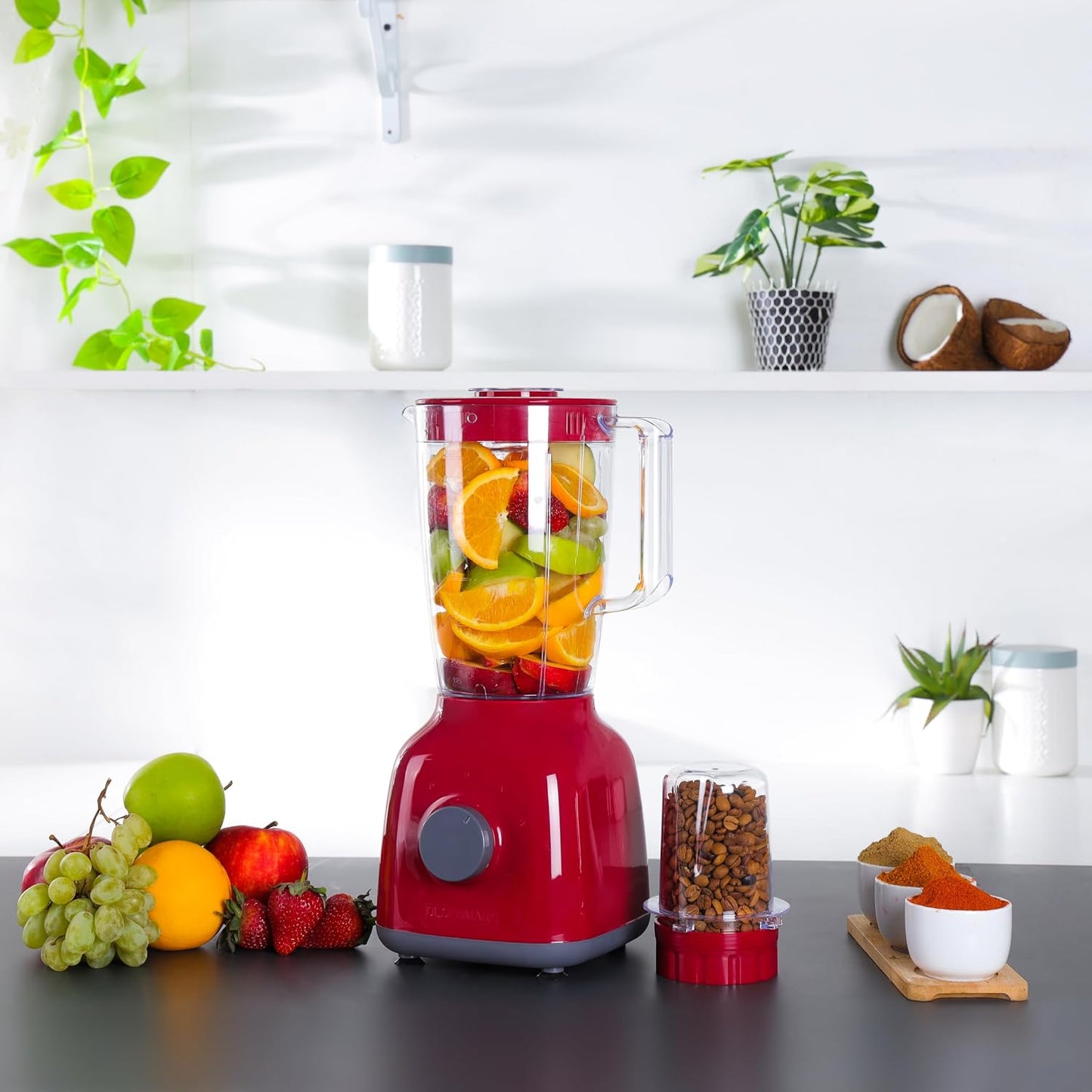 Olsenmark 2-in-1 Juicer Blender Chopper Set OMSB2362N