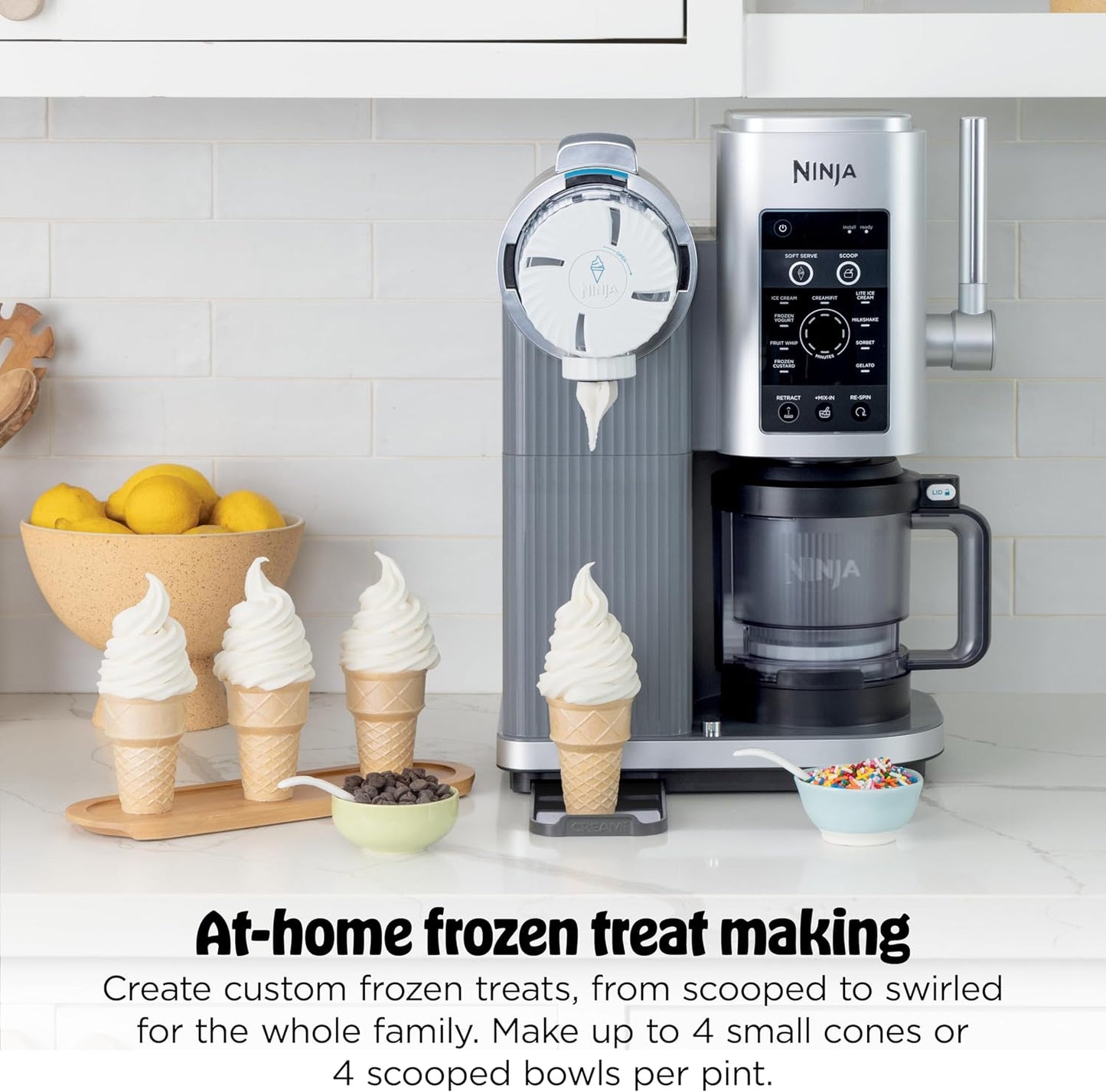Ninja CREAMi Scoop & Swirl NS701UK 13-in-1 Soft Serve & Ice Cream Maker