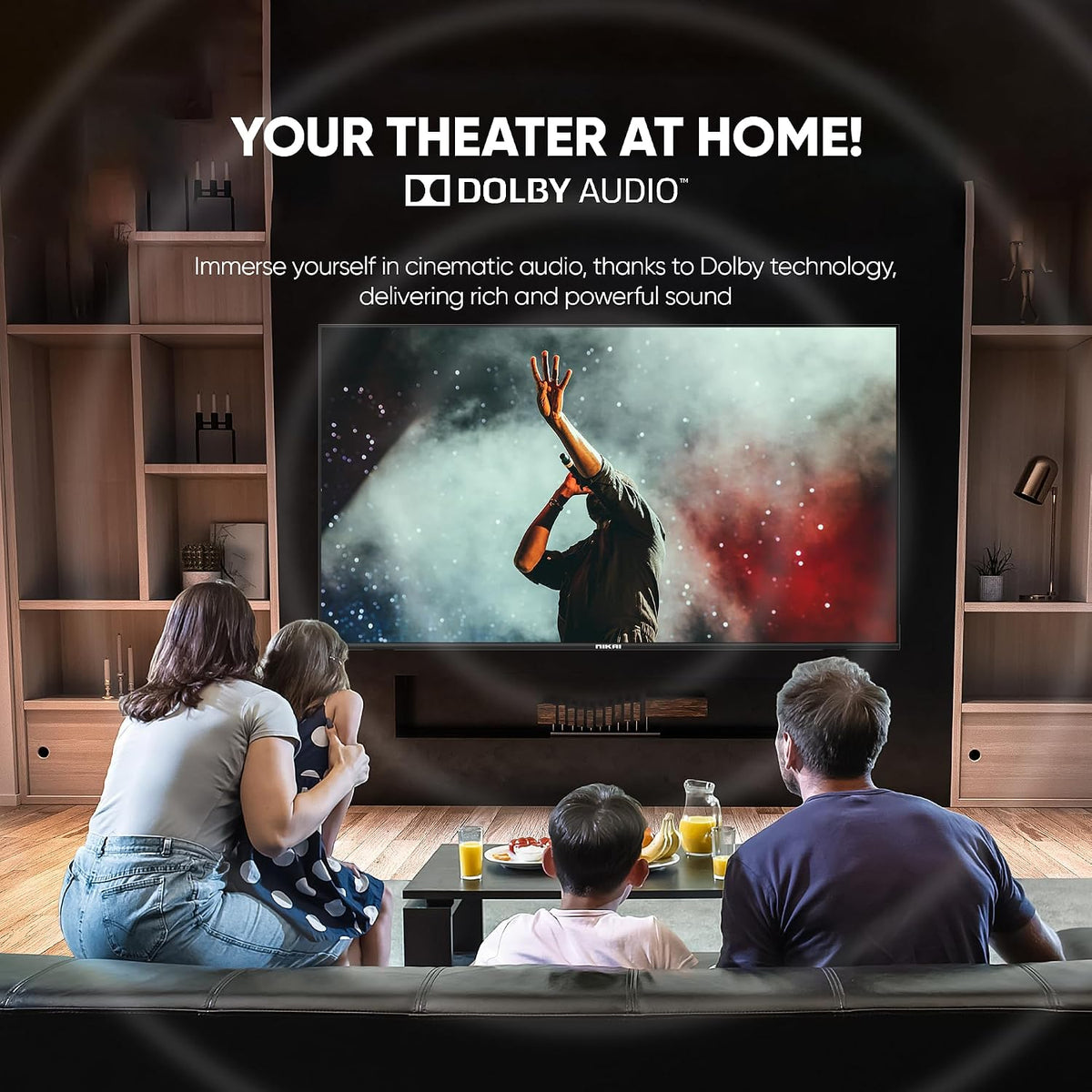 Nikai 100 Inch Platinum Series 4K UHD WebOS Smart TV HDR Dolby Audio NIK100MEU4STN