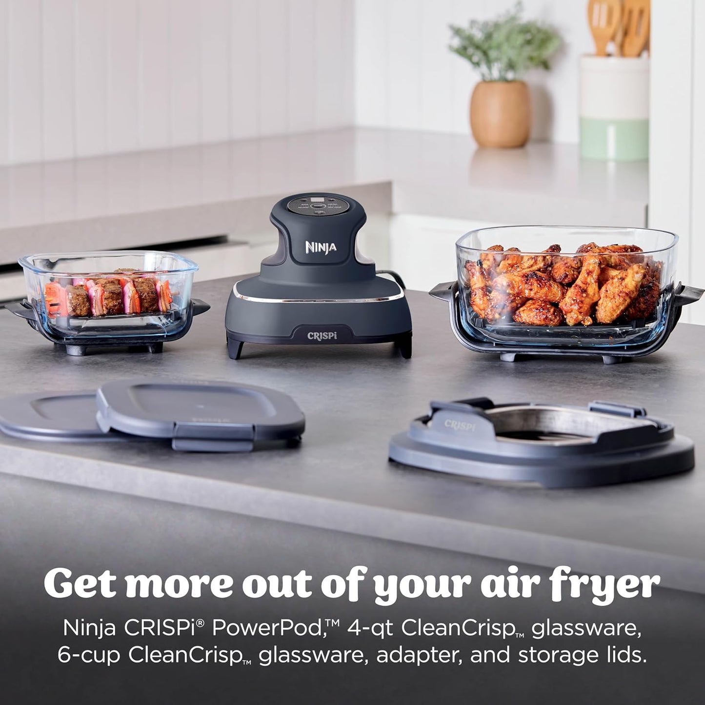 Ninja Crispi 4-in-1 Portable Air Fryer System - Grey