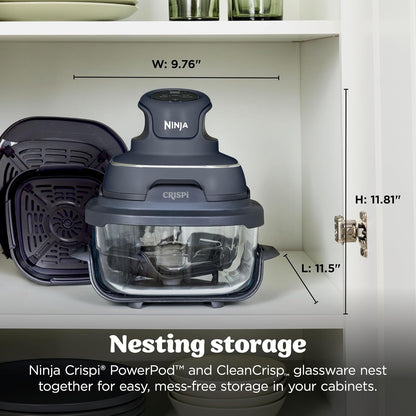 Ninja Crispi 4-in-1 Portable Air Fryer System - Grey