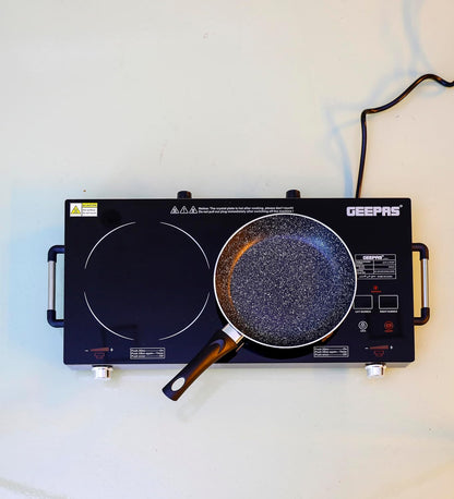 Geepas GIC6131S Double Burner Infrared Cooker