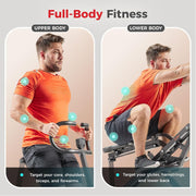 Sunny Health & Fitness Row-N-Ride Plus Squat Assist Machine NO. 077PLUS