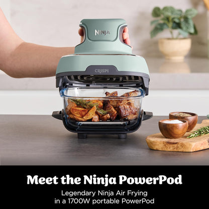 Ninja Crispi 4-in-1 Portable Air Fryer System Sage Green FN101UKSG