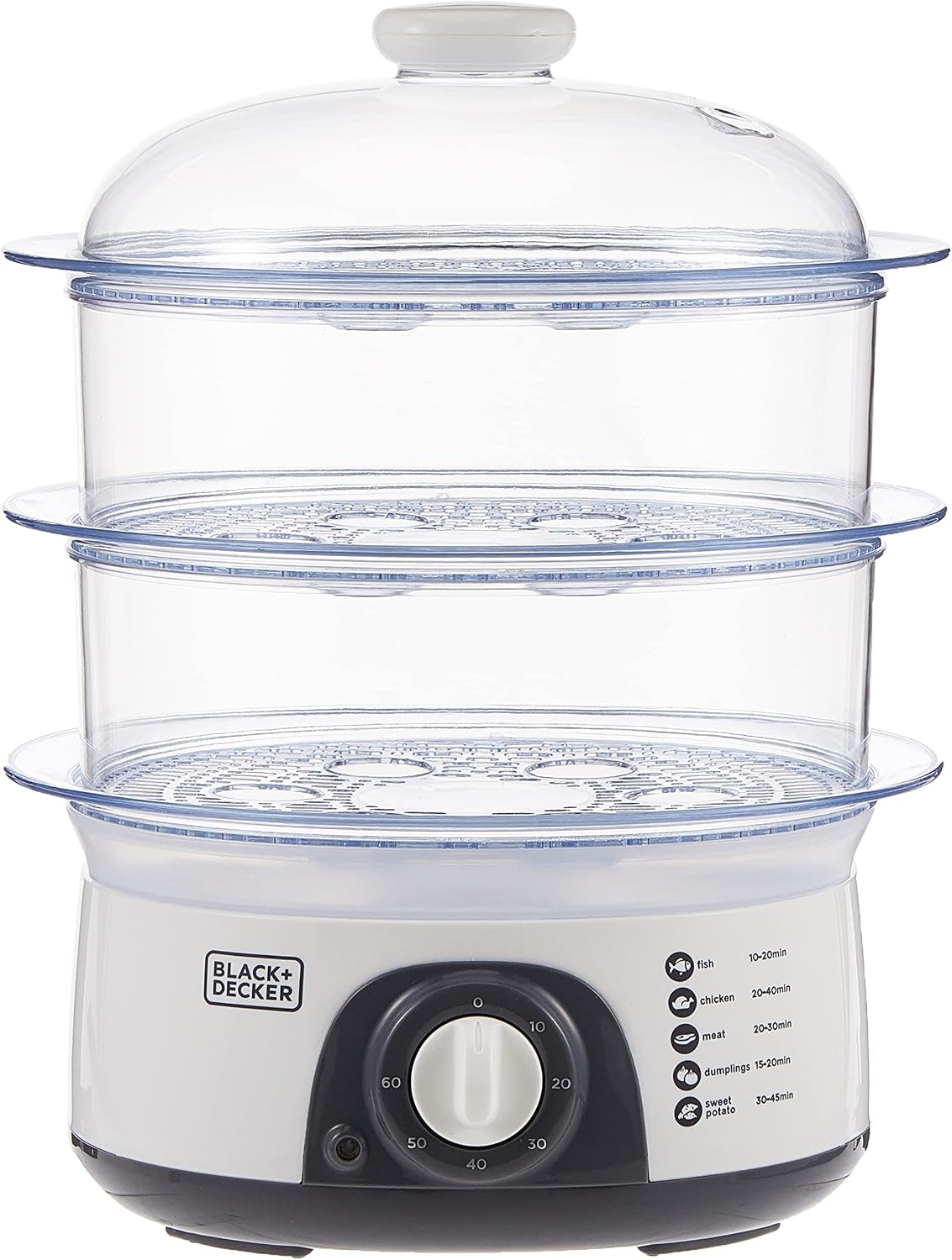BLACK+DECKER 3-Tier Food Steamer HS6000-B5