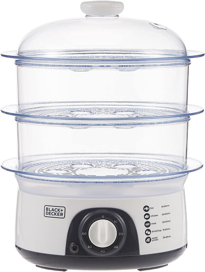 BLACK+DECKER 3-Tier Food Steamer HS6000-B5
