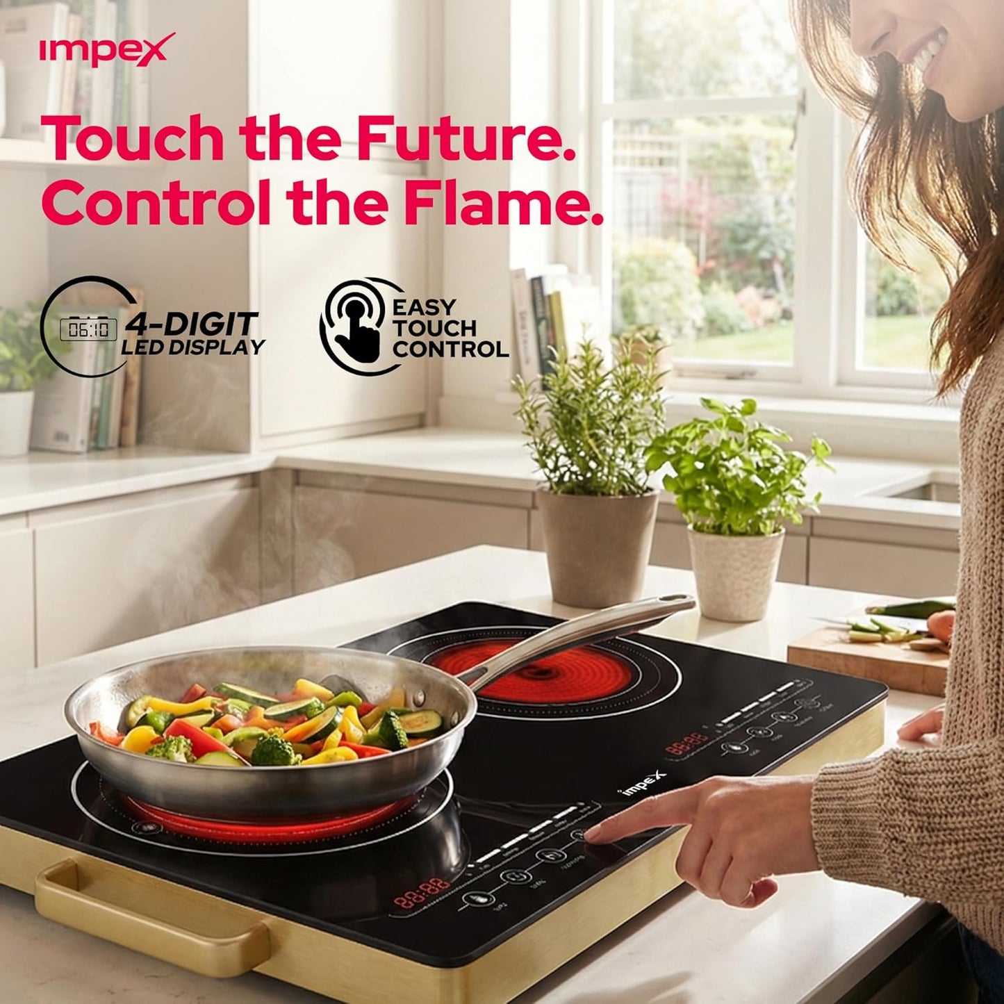 Impex IR2704 Double Infrared Cooktop