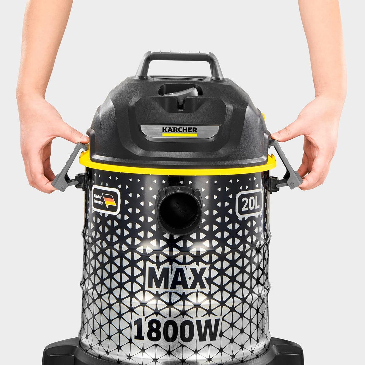 Karcher DVAC 1800 Bagless Vacuum Cleaner Technology with HEPA Filter and Easy Dust Container