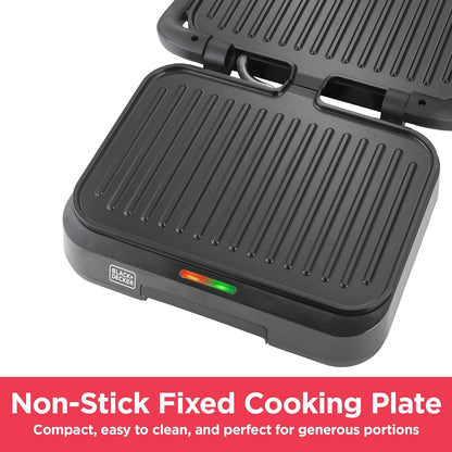 BLACK+DECKER Electric Panini Grill Sandwich Maker PCG1300-B5