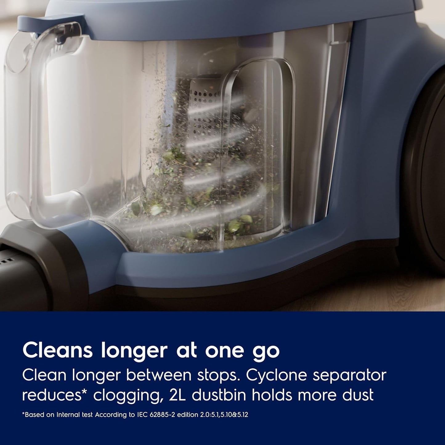Electrolux Canister Bagless Vacuum Cleaner – 2000W, 4-Stage Filtration EC412DB