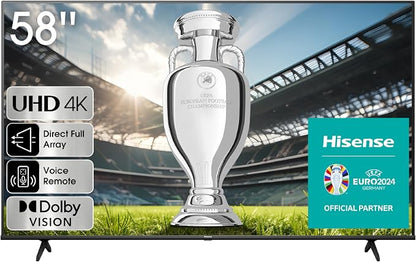 Hisense 58 Inch E6K Series 4K UHD Dolby Vision VIDAA Smart TV 58E6K