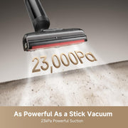 مكنسة وممسحة DREAME H15 Pro CarpetFlex اللاسلكية، مكنسة كهربائية للتنظيف الجاف والرطب بفرشاتين مزدوجتين للأرضيات الصلبة والسجاد