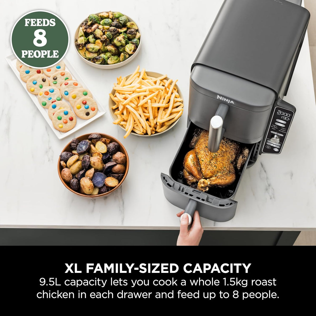 Ninja DoubleStack XL 2-Drawer Air Fryer SL400ME