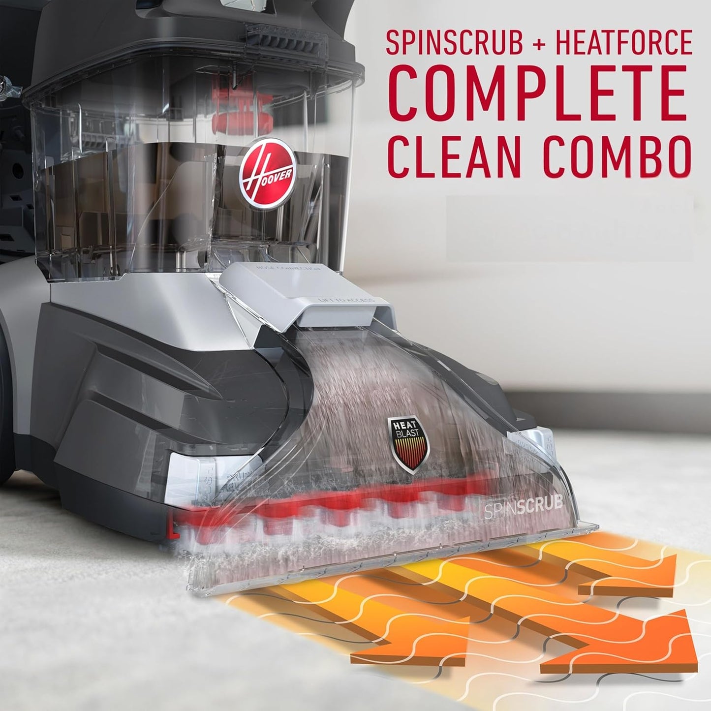 Hoover PowerScrub XL+ Carpet Washer CDCW-PSME - SpinScrub Technology