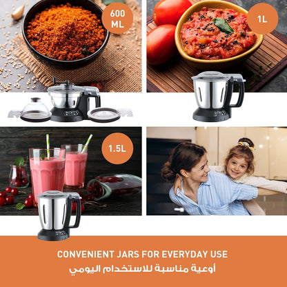 Panasonic 2000W Powerful Mixer Grinder with Double Safety Lock MX-AE365